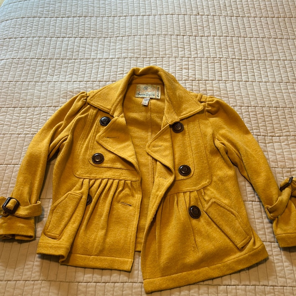 Size XS mustard yellow light jacket - women’s